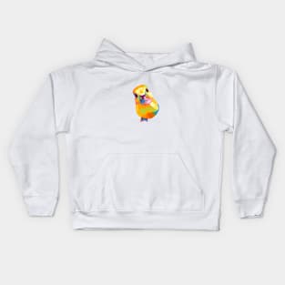 Happy Duck Wpap Pop Art Kids Hoodie